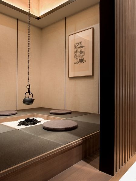 Japan Style Interior, Interior Design Japanese, Japanese Tea Room, Tea House Design, Japan Interior, Zen Interiors, Tatami Room, Japanese Home Design, Japanese Tea House