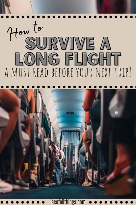 Do you have an long flight coming up? Check out these tips to survive your flight and actually enjoy it! |travel tips | flying tips | vacation tips | travel tips and tricks| Long Haul Flight Essentials, Surviving Long Flights, Long Flight Tips, Travel Hacks Airplane, Flight Essentials, Long Flight, Long Haul Flight, International Travel Tips, Long Flights