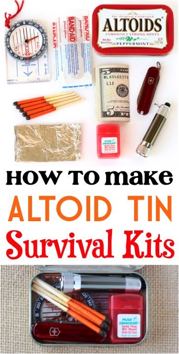 Mint Tin Survival Kit, Altoids Tins Survival Kit, Mini Survival Kit, Altoid Tin Ideas Diy Survival Kits, Survival Kit Gifts For Friends, Mini Altoid Tin Ideas, Altoid Tin Ideas Diy, Diy Survival Kits, Altoid Tin Ideas