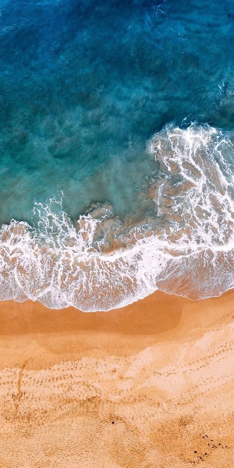 Aerial View, The Ocean, The Beach, Iphone, Water