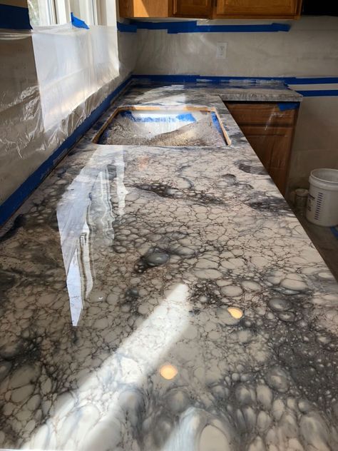 How to Clean Quartzite Countertops - Eagle Stones Poured Epoxy Countertop, Epoxy Pour Countertops, Epoxy Counters, Epoxy Resin Countertop, Boat Remodel, Stone Coat Countertop, Epoxy Countertop Kit, Countertop Paint, Faux Marble Countertop