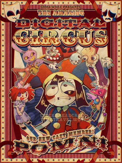 Circus Wallpaper, Circus Background, The Amazing Digital Circus, Digital Circuit, Circus Poster, Amazing Digital Circus, Circus Art, Sopot, Cartoon Art Styles