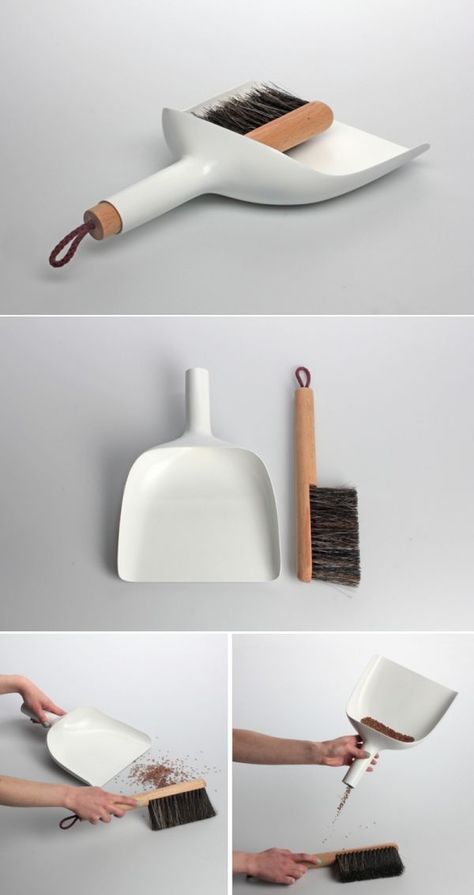 Dustpan / Brush — Jan Kochanski Design Portfolio Layout, Cafe Industrial, Design Café, Portfolio Covers, Smart Tiles, Graphisches Design, Industrial Bedroom, Wood Lamp, Design Presentation