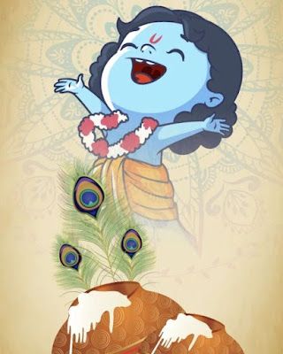 Janmashtami Image, Painting Krishna, Art Krishna, Radhe Krishna Wallpapers, Krishna Drawing, Krishna Flute, Little Krishna, Baby Krishna, Krishna Janmashtami