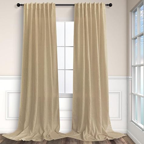 Amazon.com: Natural Linen Back Tab Curtains 84 Inch Length for Living Room 2 Panel Pocket Drape Light Filtering Semi Sheer Neutral Country Rustic Farmhouse Boho Curtain Bedroom Muslin Look Ivory Cream Colored : Home & Kitchen Brown Linen Curtains, Brown Room Decor, Bedroom Patio Doors, Western Boho Decor, Bedroom Cottagecore, Natural Curtains, Brown Curtains, Beige Curtains, Brown Rooms