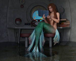 Mermaid Encounter by mdobbie on DeviantArt Mermaid Zodiac, Drawing Jewelry, Mermaid Photos, Older Brother, Beautiful Mermaids, Mermaid Necklace, Mermaid Tail, My Dad, Ever After