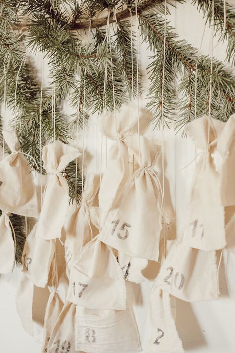 Make this easy Scandinavian inspired DIY advent calendar with just a couple items and get your whole family involved in the fun! Reusable Advent Calendar, Organic Christmas, Homemade Advent Calendars, Festive Activities, Scandinavian Christmas Decorations, Farmhouse Style Christmas, Christmas Mantel Decorations, Simple Christmas Decor, Christmas Calendar