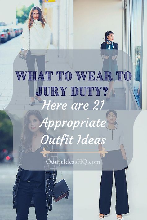 Here are 21 appropriate outfits you can wear to jury duty. Find business casual and formal outfit ideas and what accessories go well with your attire. Also find ideas about colour and prints and style that is appropriate for jury duty via OutfitIdeasHQ Going To Court Outfits, Jury Duty Outfit For Women Summer, Outfits For Jury Duty, Court Attire Women Professional, Jury Duty Outfit For Women Casual, What To Wear To Jury Duty, Court Appropriate Outfit, Court Attire Women Casual, What To Wear To Court Woman