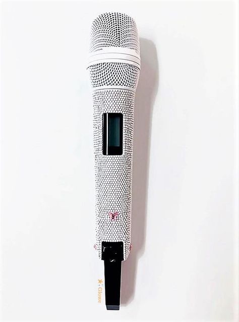 White Microphone, Bleach Bottle, Music Mic, Music Supplies, Concert Stage Design, Crochet Applique Patterns Free, Singing Career, Concert Stage, In Ear Monitors