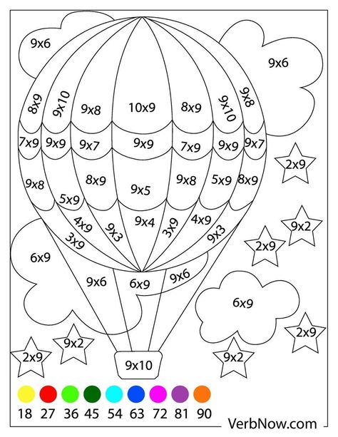 Maths Colouring Sheets, Math Coloring Worksheets, Multiplication Activities, Coloring Worksheets, Math Multiplication, Math Coloring, Kids Math Worksheets, Homeschool Math, Color Worksheets