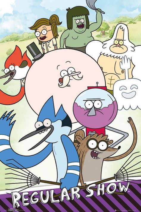 Regular Show Regular Show Poster, Cartoon Network Viejo, The Regular Show, Old Cartoon Network, Old Cartoon Shows, Cartoon Network Shows, Childhood Tv Shows, Regular Show, Cartoon Posters