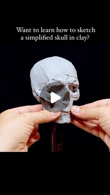 Gabriel Vinas on Instagram: "New Skull Sketching Tutorial Video!  . . . . #artreel #art #sculpture #arttutorials #timelapse #processvideo #sketch #ceramics #portrait #clay #reelsart #arttrends #artchallenge" Air Dry Clay Skull, Cool Skull Drawings Sketches, Clay Skull Tutorial, Skull Clay Sculpture, Skull Tutorial, Skull Drawing Sketches, Sketching Tutorial, Clay Skull, Cool Skull Drawings