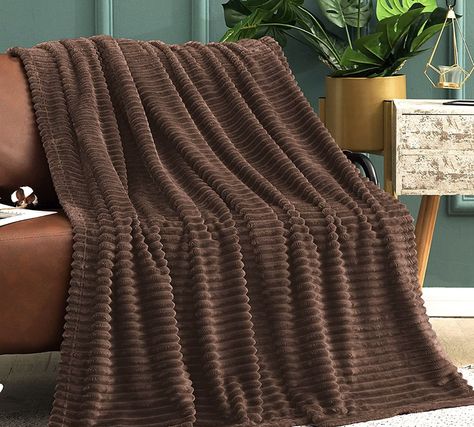 Brown Throw Blanket, Brown Blanket, Striped Throw Blanket, Sofa And Bed, Christmas Throw Blanket, Couch Throw Blanket, Chenille Throw, Blanket For Couch, Striped Throw