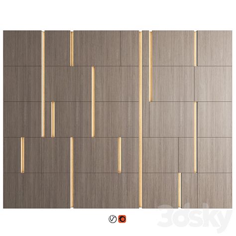 Wall Panel Decor 70 - Other decorative objects - 3D model Luxurious Wall Design, Meeting Room Design Office, Wall Cladding Interior, Wall Panel Texture, Meeting Room Design, Interior Deisgn, Trade Show Design, Panel 3d, Wall Panel Design