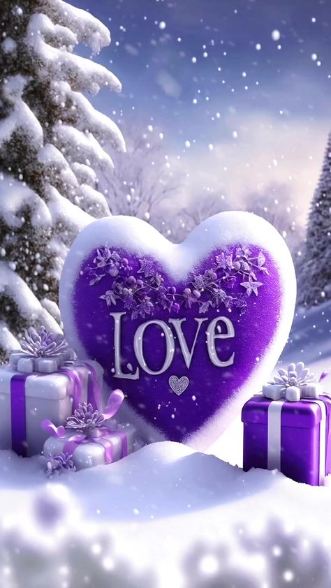 Merry Christmas 🌲☃️🥂🎉🎅♥️💋💋 | By fontchrys3 Valentine’s Wallpaper, Purple Christmas Wallpaper, Merry Christmas Images Beautiful, Merry Christmas Pics, Purple Merry Christmas, Merry Christmas With Love, Purple Christmas Decorations, Merry Christmas My Love, Valentine Wallpaper