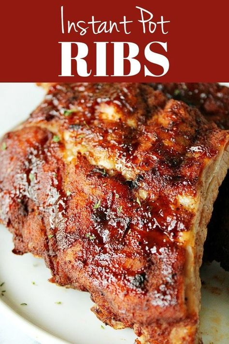 Instant Pot Baby Back Ribs, Instant Pot Ribs Recipe, Instant Pot Ribs, Barbecue Ribs Recipe, Electric Pressure Cooker Recipes, Barbecue Ribs, Instant Pot Pork, Back Ribs, Baby Back Ribs