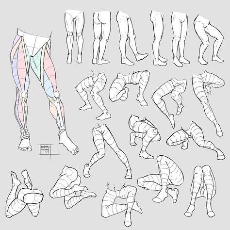 Leg Drawings On Leg, Legs Art Reference, Male Legs Reference, Leg Poses Drawing, Force Drawing, Leg Reference, Drawing Legs, Male Figure Drawing, Human Anatomy Drawing