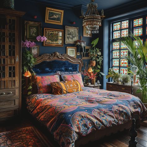 Maximalist Bedroom Ideas, Geek Home Decor, Maximalist Bedroom, Boho Ideas, Earthy Bedroom, Boho Style Bedroom, Apartment Decoration, Stil Boho, Vintage Bedroom