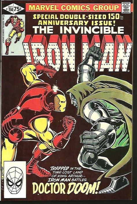 Iron Man Poster, John Romita Jr, Iron Man Comic, Roi Arthur, Doctor Doom, Marvel Comics Covers, Iron Man Art, Old Comics, Marvel Comic Universe