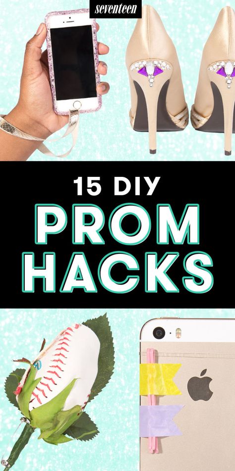 Prom Emergency Kits, Prom Accessories Ideas, Graduation Hacks, Prom Hacks, Clothing Tricks, Emergency Kit For Girls, Prom Things, Prom Tips, Prom Planning