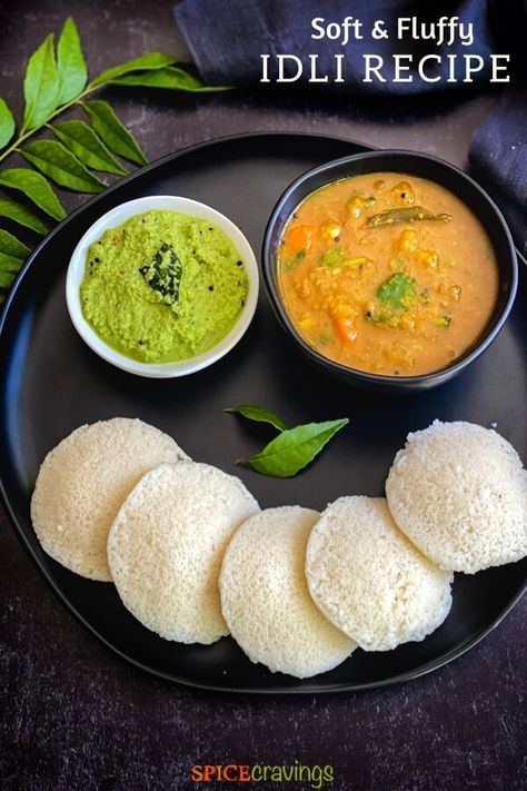 This no-fail Idli recipe is a popular South Indian treat enjoyed as a healthy breakfast or snack that's easily made in the Instant Pot from homemade batter. #idlirecipe #steamedricecake #spicecravings Cooking Fails, Recipe Instant Pot, Steamed Rice Cake, Idli Recipe, Healthy Indian Recipes, Batter Recipe, A Healthy Breakfast, Indian Cooking Recipes, Indian Breakfast