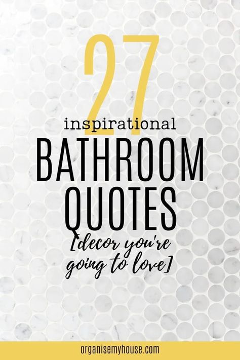 Inspirational Bathroom Quotes, Water Inspirational Quotes, Quotes On The Wall, Bathroom Sayings, Bathroom Quotes Decor, Quotes Bathroom, Bath Quotes, Lettering Wall Art, Bathroom Wall Quotes