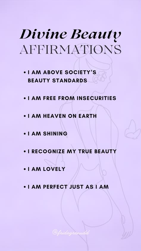 Beauty & Self Love Affirmations, Divine Feminine Energy Affirmations, Inner Goddess Affirmations, Divine Feminine Affirmations, Self Love, Self Worth, Love Yourself Affirmations, Femininity, That Girl Affirmations, Queen Affirmations, Baddie Affirmations, Morning Affirmations, Affirmations for women Daily Baddie Affirmations, Alpha Female Affirmations, Daily Affirmations For Beauty, Confident Woman Affirmations, Affirmation For Feminine Energy, Goddess Energy Affirmations, I Am A Goddess Affirmation, Divine Feminine Qualities, Elegant Woman Affirmations