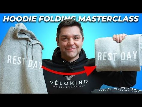 How to fold a hoodie like a pro | 3 best ways to save space & time - YouTube Ways To Fold Hoodies, Fold A Hoodie, How To Fold Hoodies, Folding Tips, Clothes Folding, Travel Hoodie, Packing Hacks Clothes, Packing Hacks, Hacks Clothes