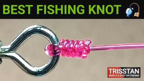 Fishing Lure Knot, Fishing Nots Ideas, Fishing Nots, Tie Fishing Hook, Tying Fishing Knots, Tying Fishing Line, Easy Fishing Knots, Strongest Fishing Knots, Surf Fishing Rigs