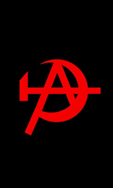 Communist Tattoo Ideas, Anarchist Wallpaper, Socialist Symbols, Ferret Outfits, Communist Tattoos, Anarcho Syndicalism, Anarchist Aesthetic, Anarchy Wallpaper, Anarchy Aesthetic