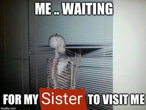 Me...waiting for my sister to visit me Waiting Meme, Sister Meme, Me Waiting, Sister Love Quotes, Love My Sister, Brother Quotes, Sister Photos, Sister Quotes, Sister Love