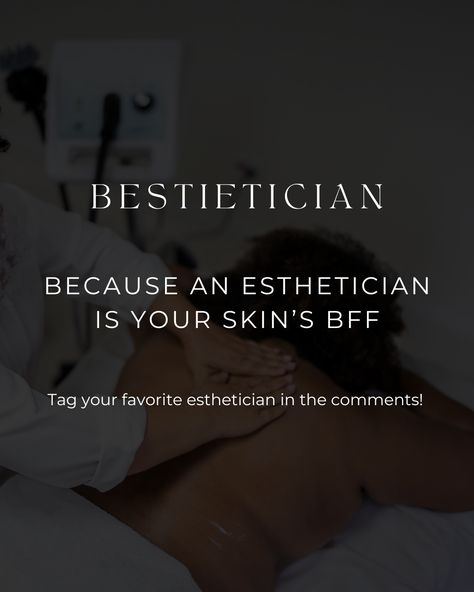 Meet your skin's BFF: the Bestietician! 💆‍♀️💖 Your esthetician knows just what your skin needs to stay glowing and healthy.​​​​​​​​​ Celebrate the amazing estheticians who keep us looking our best! Tag your favorite esthetician and show them some love.  #BestieSkinCare #conditionHER #SkinBFF #EstheticianLove Esthetician Inspiration, No Shave November, Insta Posts, Esthetician, Call Her, Your Skin, Shaving, The Amazing, Meet You