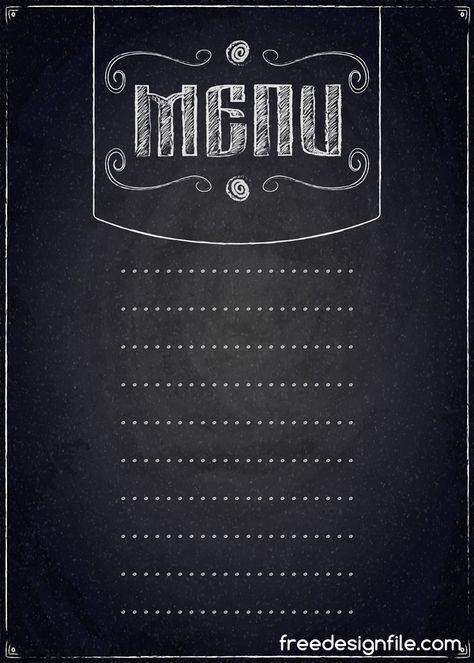 Download restaurant menu with chalkboard background vector 01 in EPS format. Chalkboard,Menu,Restaurant Vector Background and more resources at freedesignfile.com Chalkboard Background Free, Chalkboard Restaurant, Papan Tulis Kapur, Chalkboard Wall Decor, Menu Background, Cartoon Chef, Menu Card Design, Iphone Wallpaper Yellow, Menu Boards