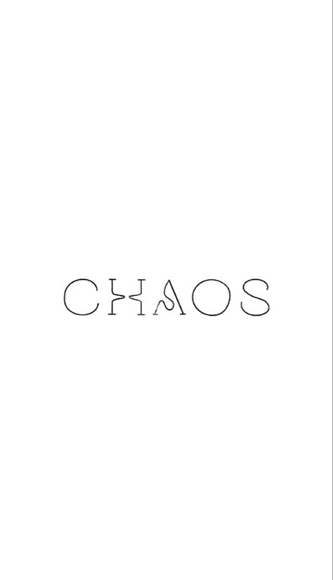 Chaos Tattoos For Women, Find Comfort In The Chaos Tattoo, Chaos Tattoo Design, Small First Tattoo Ideas Meaningful, Confident Tattoo Ideas, Number Tattoo Men, Chaos Order Tattoo, Fineline Tattoo Ideas Meaningful, Chaos Tattoo Words