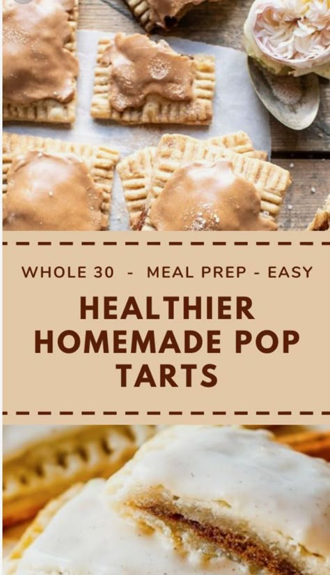 The Best Healthy Homemade Pop Tarts Recipe. These healthier Pop-Tarts have a flaky, buttery crust with an apple filling and are even better than the boxed variety! #healthydessert #grainfreepoptarts #paleo #paleopoptarts Healthy Pop Tart Recipe, Pop Tart Recipe, Homemade Pop Tarts Recipe, Pop Tarts Recipe, Honey Cream Cheese, Homemade Pop Tarts, Poptart Recipe, Organic Breakfast, Cheese Frosting Recipe