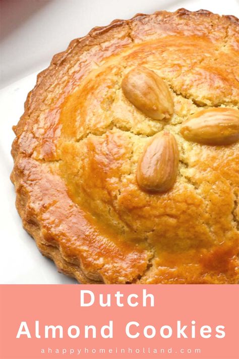 Dutch Honey Cake, Almond Cookie Recipe, Traditional Dutch Recipes, Almond Paste Cookies, Dutch Cookies, Almond Pastry, Almond Cookie, Almond Meal Cookies, International Desserts