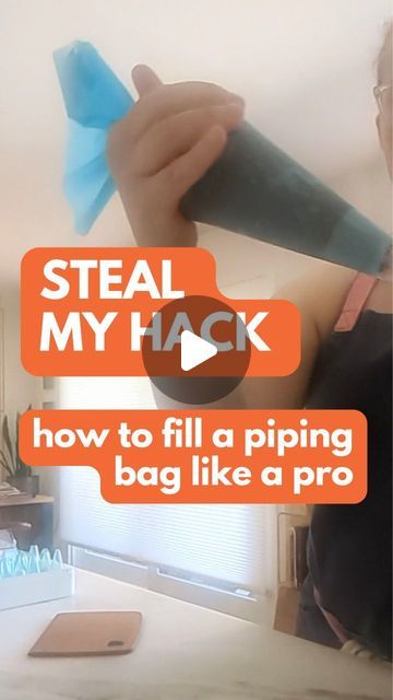 Make Bake Cookie & Cake Decorating | Kristina Schlegel on Instagram: "Do you make a HUGE MESS when you bake? Piping bags seem to be something people find difficult to use! I'm breaking down for you in a series of videos how to fill, hold and use piping bags so you can learn to decorate effortlessly, just like the pros.

Because if you dream of being that mom or friend who bakes effortlessly for friends and family, I can help you get there. Professional bakers have learned how to work more EFFICIENTLY in the kitchen. If you want to bake more often, make sure you have the right tools and techniques to help you get there. It's hard to try new recipes and master your favorites if your set up and techniques are a hot mess. 

Baking is my love language and I can help it become yours! Follow me @ How To Set Up Piping Bag, Piping Bag, My Love Language, Love Language, How To Work, Hot Mess, You Dream, Cookie Cake, No Bake Cookies