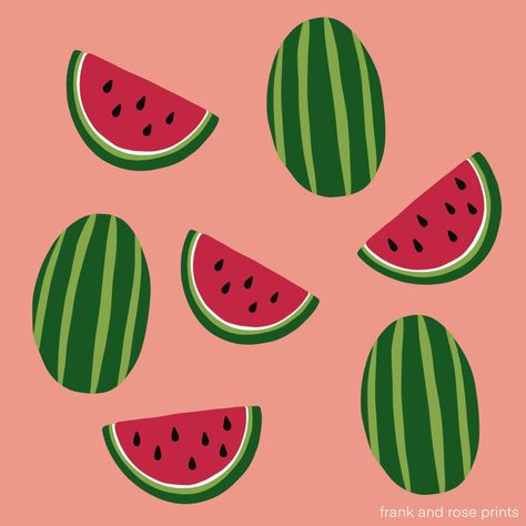 watermelon fruit print #watermelon #watermelonsugar #harrystyles #art #artprint #artwork #watermelonartprint #artwork #digitalart #procreate Watermelon Art Illustrations, Fruit Wallpaper Pattern, Picnic Nails, Watermelon Activities, Watermelon Art Print, Watermelon Illustration, Watermelon Painting, Yalda Night, Pineapple Watermelon