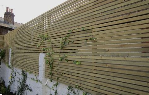 Baton Fence, Baton Fencing, Cedar Fencing, Small Backyard Garden Design, Fence Toppers, Black Fence, Landscape Gardening, Modern Fence Design, Contemporary Garden Design