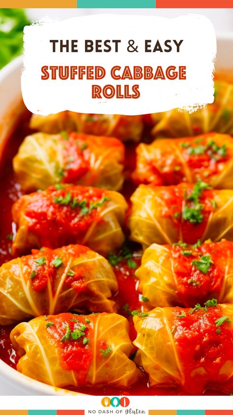 Indulge in the ultimate comfort food: Stuffed Cabbage Rolls. Tender cabbage leaves embrace a savory blend of beef and rice, bathed in rich tomato sauce. Perfect for family dinners or special occasions. Try this timeless recipe today and experience a taste of nostalgia! Pin it now for your next cozy dinner! Sausage Stuffed Cabbage Rolls, Cheesy Stuffed Cabbage Rolls, Moms Classic Stuffed Cabbage Rolls, Irish Stuffed Cabbage Rolls, Stuff Cabbage Rolls Recipes Beef, How To Make Stuffed Cabbage Rolls, Healthy Stuffed Cabbage Rolls, Make Ahead Cabbage Rolls, Stuffed Caggabe