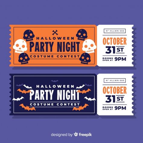 Halloween Party Tickets, Vintage Halloween Party Invitations, Hand Template, Vintage Halloween Party, Halloween Party Night, E Ticket, Adobe Photoshop Design, Fun Halloween Crafts, Party Tickets