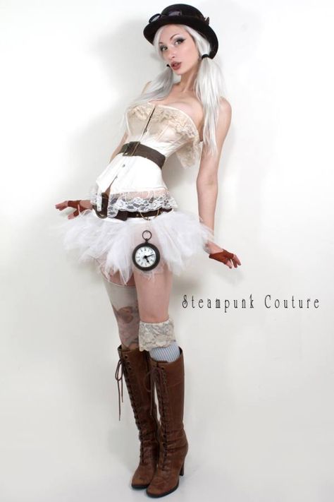 Steampunk Couture by Kato Kato Steampunk, Mori Girl Clothing, Kate Lambert, Steampunk Images, Mode Steampunk, Steampunk Couture, Steampunk Festival, Steam Girl, White Corset