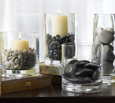 6 Ways To Decorate With Rocks - It doesn’t get any more organic and natural than to decorate with rocks. There’s a certain zen, a certain precious, real feeling a space gets when you use nature’s creations as the focal point or ways to accessorize. Yes you can use them in planters, but you could also display them in a glass candle holder or vase! It’s edgy and chic without all the fuss. Sala Zen, Salon Remodel, Zen Room, Zen Decor, Spa Decor, Nature Inspired Decor, Spa Room, Massage Room, Rock Decor