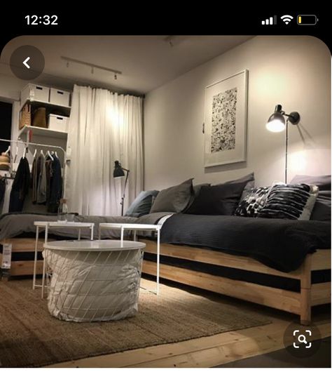 Utaker Ikea, Ikea Utåker, Ikea Beds, Ikea Sofa Bed, Ikea Bed Hack, Small Studio Apartment Decorating, Ikea Couch, Ikea Bed, Ikea Sofa