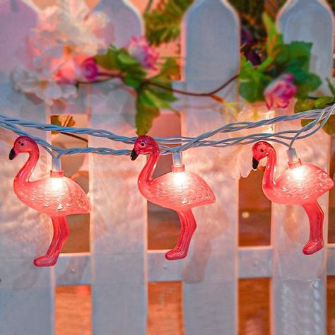 Outdoor Party Lights, Pineapple Lights, Flamingo Lights, Bedroom Birthday, Tropical Party Decorations, Vintage Patio, White String Lights, Outdoor Party Lighting, Outdoor String Lights