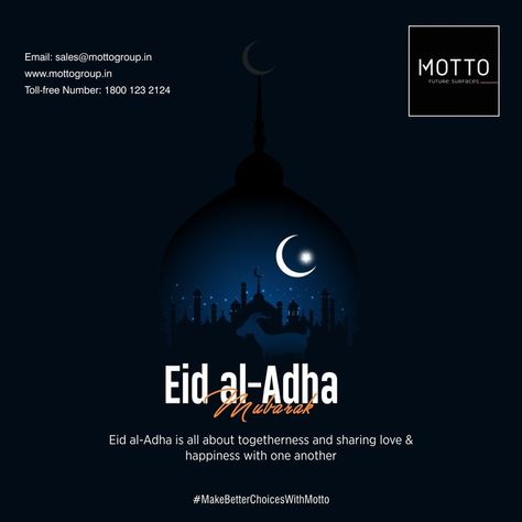 Eid al-Adha is all about togetherness and sharing love & happiness with one another Eid al-Adha Mubarak..! #Motto #Tiles #mottogroup #Ceramic #FloorTiles #slabtiles #CeramicTiles #CeramicTile #SlabTile #Slab #Tile #Marbles #MarblePlus #EidAlAdha #EID #eidmubarak #eid2021 #Eid_al_Adha Eid Ul Adha Creative Ads, Eid Al Adha Creative Ads, Eid Al Adha Greetings, Travel Creative, Adha Mubarak, Eid Al-adha Mubarak, Eid Ul Adha, Eid Al Adha Mubarak, Solar Electric