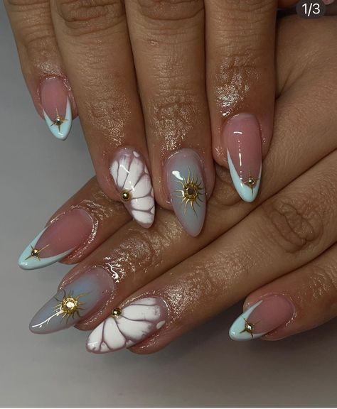 Italy Inspired Nails, Spanish Tile Nails, Cabo Nails, Bridgerton Nails, Paznokcie Hello Kitty, Sun Nails, Kutek Disney, 3d Flower Nails, Easy Nails