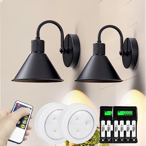 Battery Operated Wall Sconces, Wall Mounted Lamp, Mounted Lamp, Bathroom Vanity Light, Lamp For Bedroom, Vanity Light, Bedroom Bathroom, Easy Install, Battery Operated