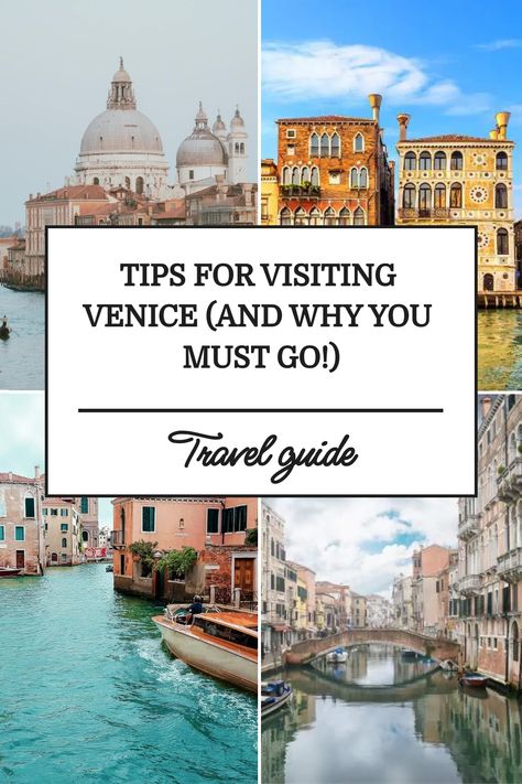 Tips for visiting Venice with images of iconic canals and architecture. Travel guide. Venice Must See, Visit Venice, Living Museum, Venice Travel, Venice Biennale, Northern Italy, Incredible Places, Trip Ideas, Travel Experience