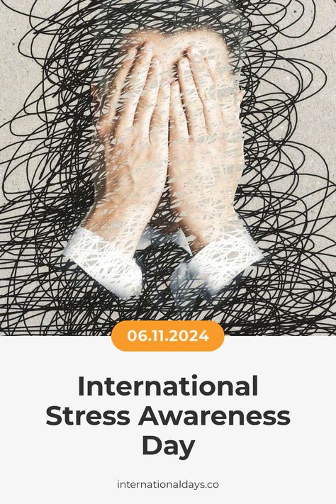 International Stress Awareness Day is November 1st - let's all work together to reduce stress and promote well-being! December Awareness Month, November 1st, Health Day, International Day, In November, Well Being, This Year, Human Body, Health